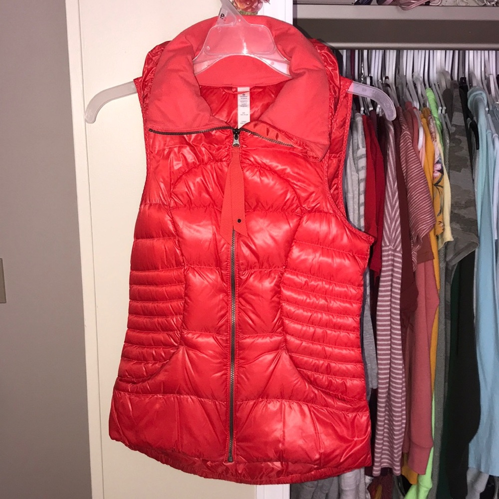 Red Lululemon Down Vest